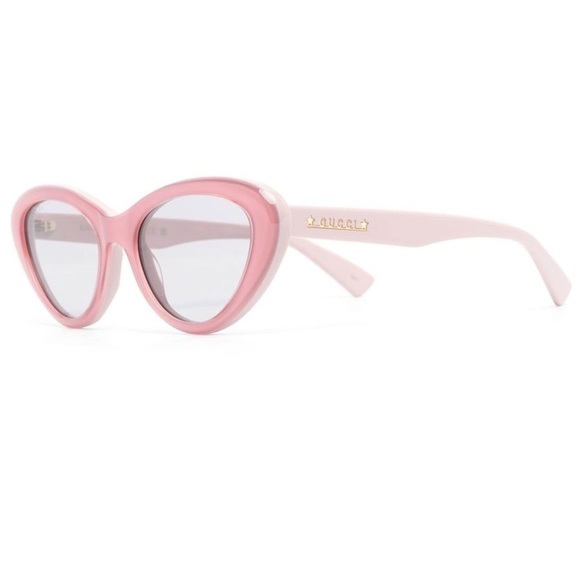 Gucci NEW NWT Pink Cat Eye Sunglasses - Picture 3 of 14